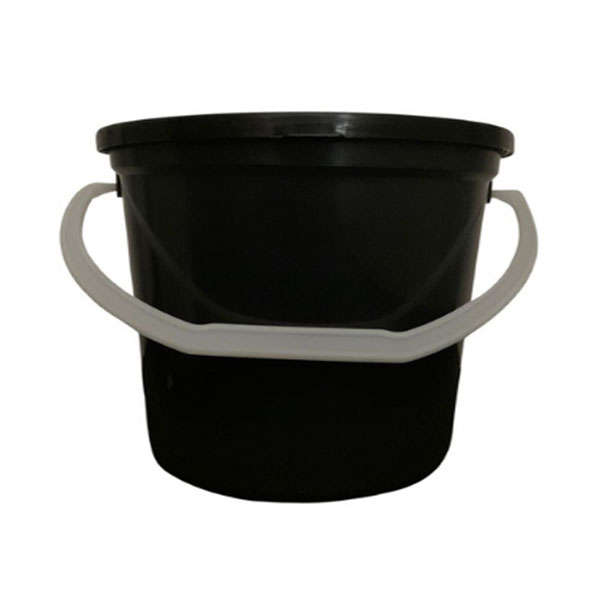 Heavy Duty Bucket with Lid &amp; Handle - 5 Litre - Black