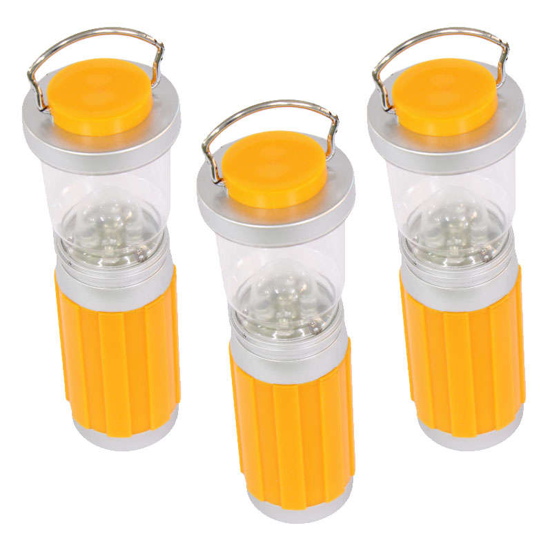 Electric Portable Lantern Lamp - Camping Torch - 3 Pack