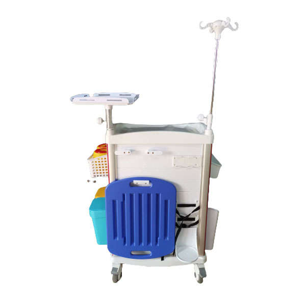 Emergency Aluminium 5 Drawer Medical Trolley