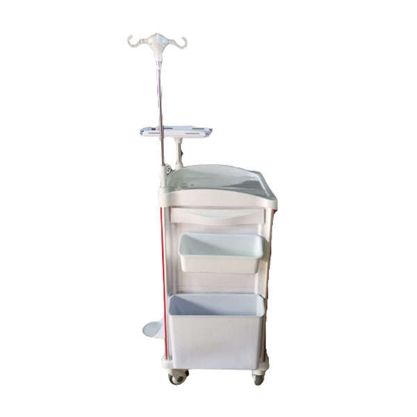 Emergency Aluminium 5 Drawer Medical Trolley