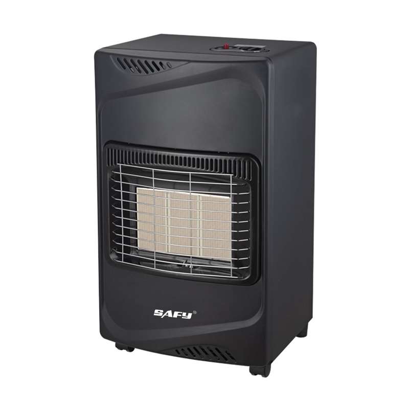 Safy Gas Heater for 9kg tank with 3 Heat Settings - Black