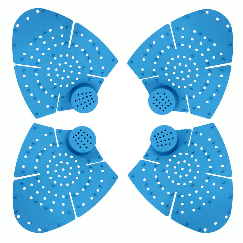 Urinal Mats - Scented Hygiene Urinal Mat - Blue - 4 Pack Combo