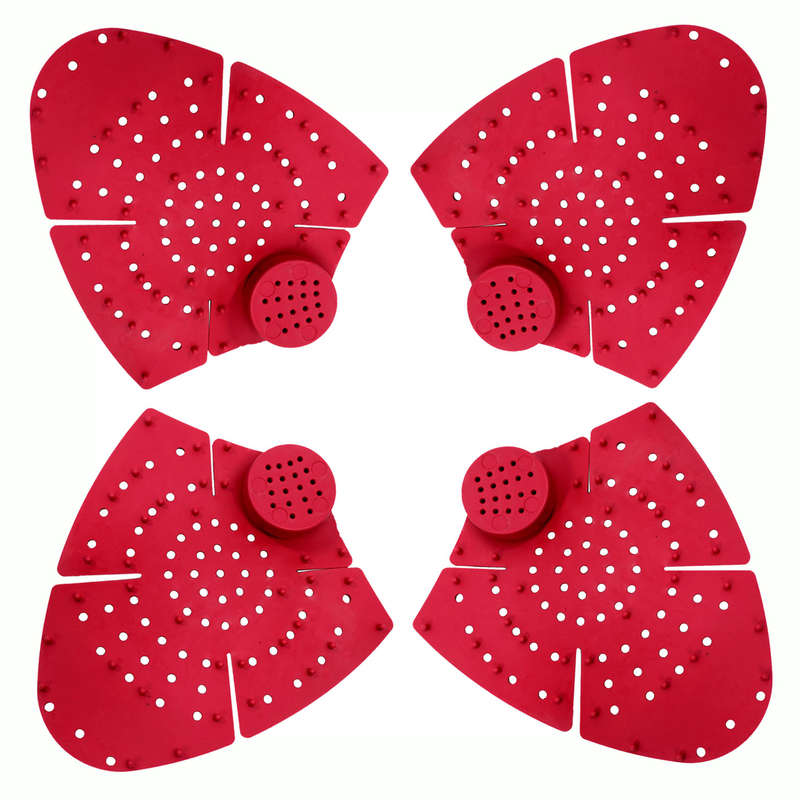 Urinal Mats - Scented Hygiene Urinal Mat - Red - 4 Pack Combo