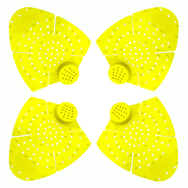 Urinal Mats - Scented Hygiene Urinal Mat - Yellow - 4 Pack Combo