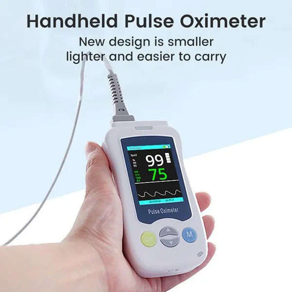 Handheld Portable Pulse Fingertip Blood Oximeter Heart Rate Monitor
