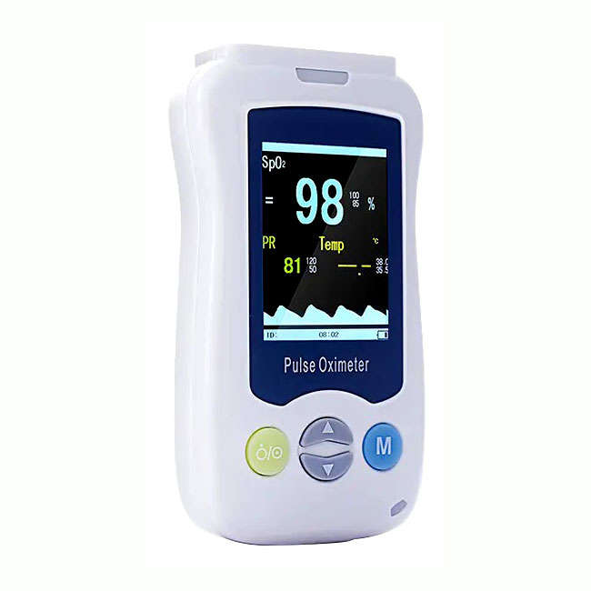 Handheld Portable Pulse Fingertip Blood Oximeter Heart Rate Monitor