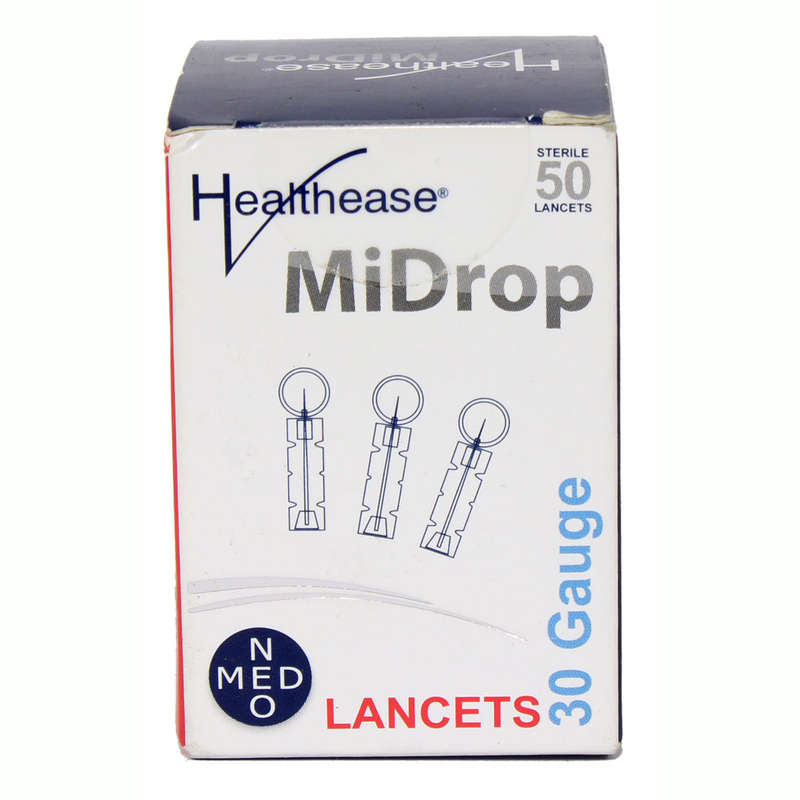 MiDrop Blood Glucose Meter Kit Including Test Strips &amp; Lancets
