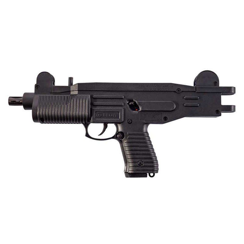 Blow Swat Uzi Pistol Gun - 9mm - Black Plastic