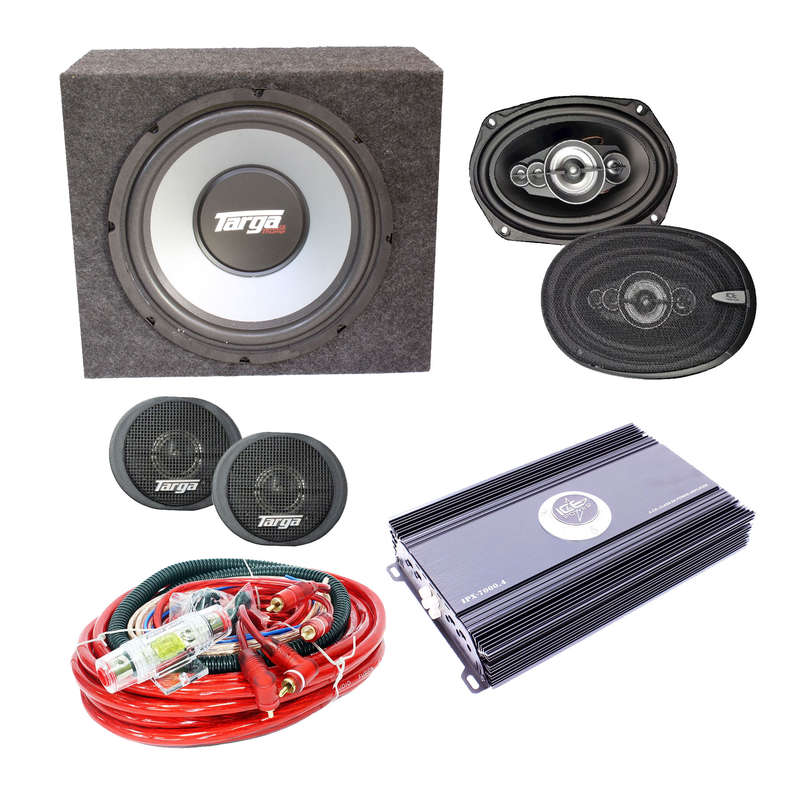 Beginner Car Audio Combo With 4gauge Wiring Kit