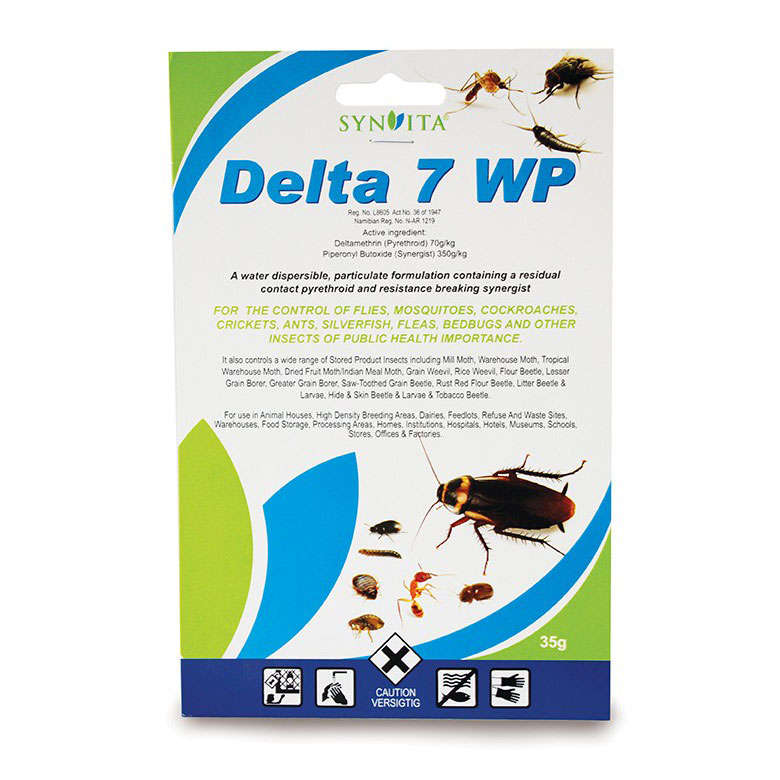Delta 7 WP Pesticide - Insect Repellent for Ants, Flies and Fleas