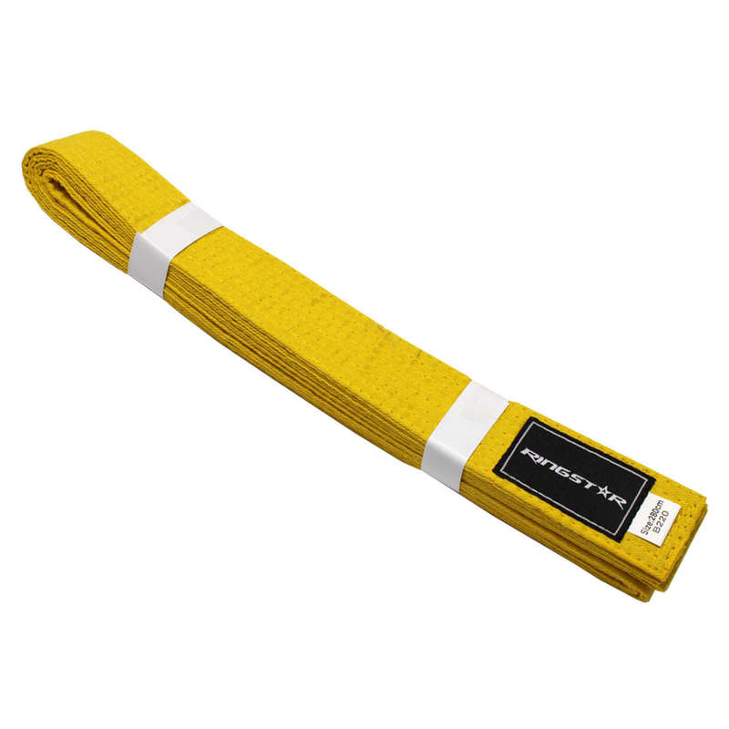 Ringstar Martial Arts Unisex Karate Belt - 280cm - Yellow