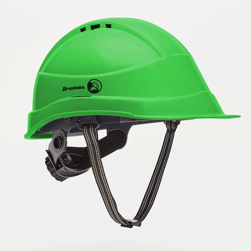 Dromex Protective Hard Hat - Worker Safety Helmet - Green