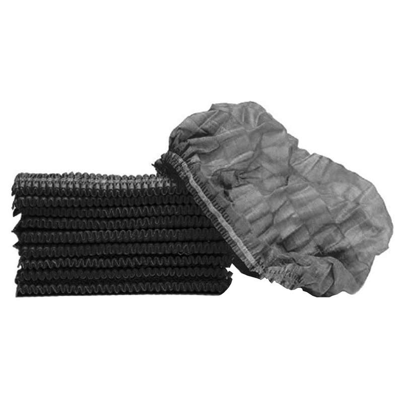 Disposable Hygiene Protective Hair Net Mop Cap - 21 Inch - Black