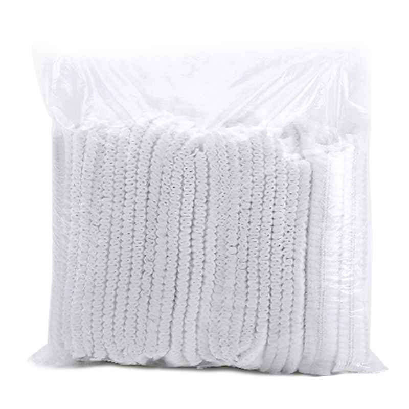 Disposable Hygiene Protective Hair Net Mop Cap - 21 Inch - White
