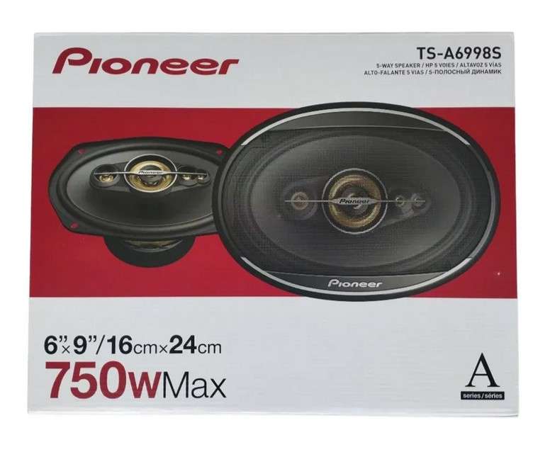 Pioneer TS-A6998S 6" x 9" 5-Way 750W Speakers