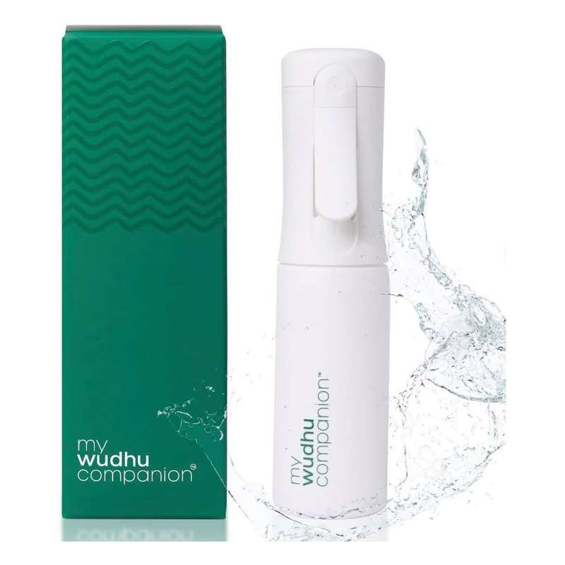 My Wudhu Companion 100ml Refillable Spray Bottle - White