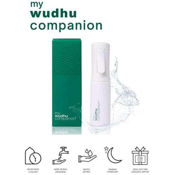 My Wudhu Companion 100ml Refillable Spray Bottle - White
