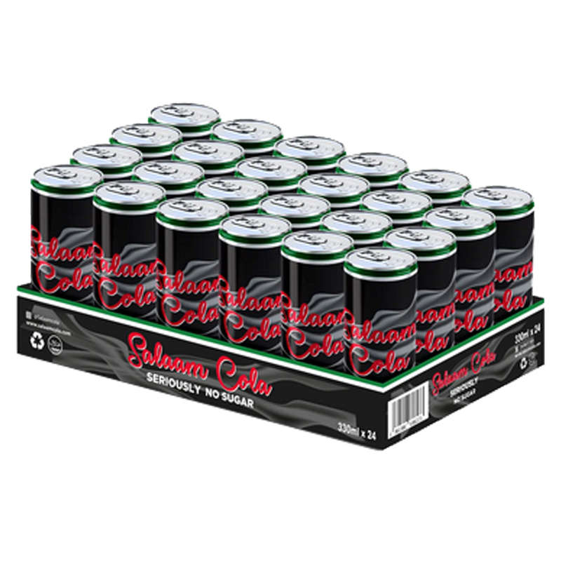 Salaam Cola No Sugar Can - 330ml - 24 Pack