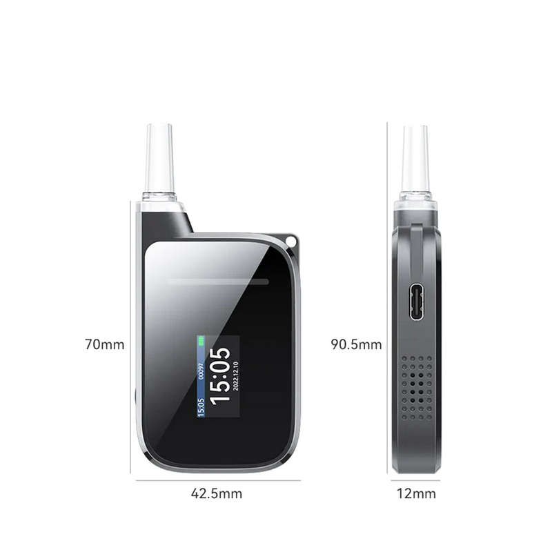 Mr Black H3 Portable Rechargeable Alcohol Tester Breathalyzer with LED Display