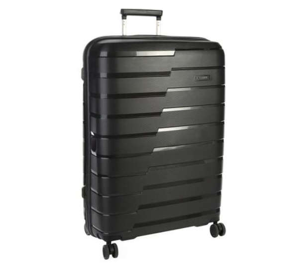 Cellini Microlite 75cm Check-in Spinner + Free Ergo Neck Pillow worth R499 - Black