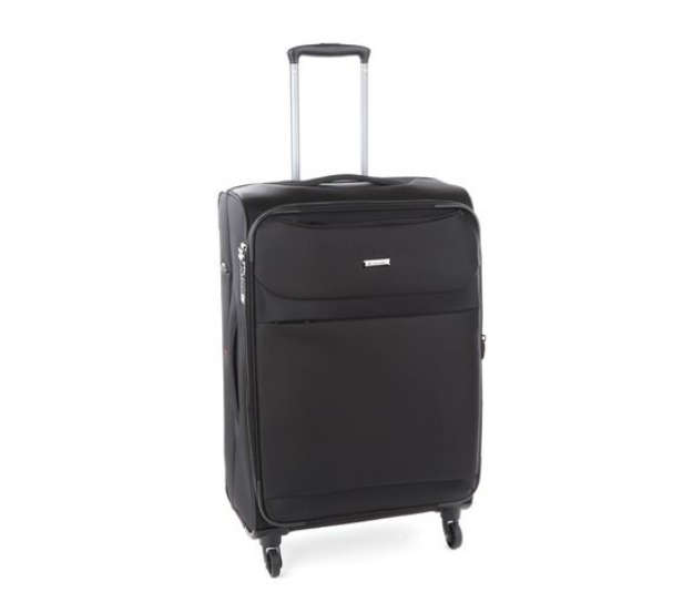 Cellini Xpress 4 Wheeler Softshell Luggage Case - Black (64cm)