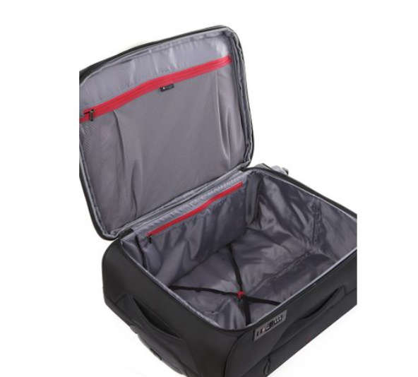 Cellini Xpress 4 Wheeler Softshell Luggage Case - Black (64cm)