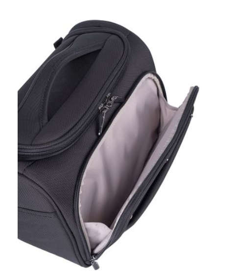 Cellini Microlite S Softshell Beauty Case with Carbon Fibre Finish RFID