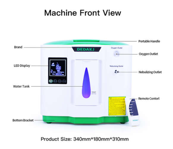 9 Litre Dedakj Home Oxygen Concentrator (2-in-1 with Nebulizer)
