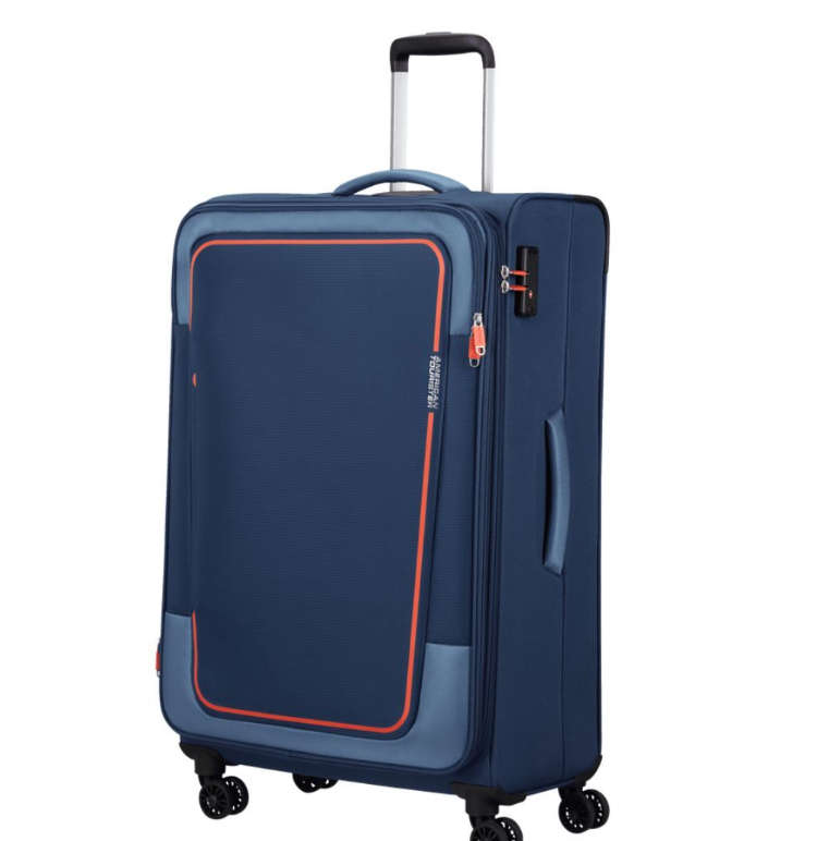 American Tourister Pulsonic 81cm Check-in Spinner - Combat Navy