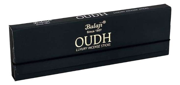 Incense Sticks - Balaji Oudh Luxury 9" Agarbatti - 25 Sticks Per Box