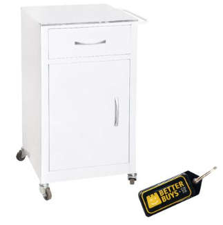 Hospital/Clinic Single Bedside Locker AAA Grade - Stainless Steel Top & Keyring