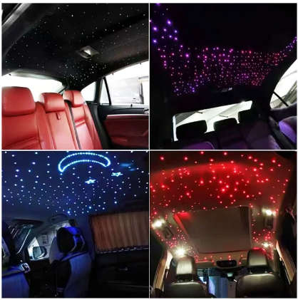 18W RGBW Starry Sky Fiber Optic Light Kit  600 Strands, 3m Length, 0.75mm Diameter