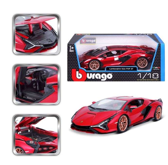 Burago 1:18 Lamborghini Sian FKP 37 Die-Cast Model Car