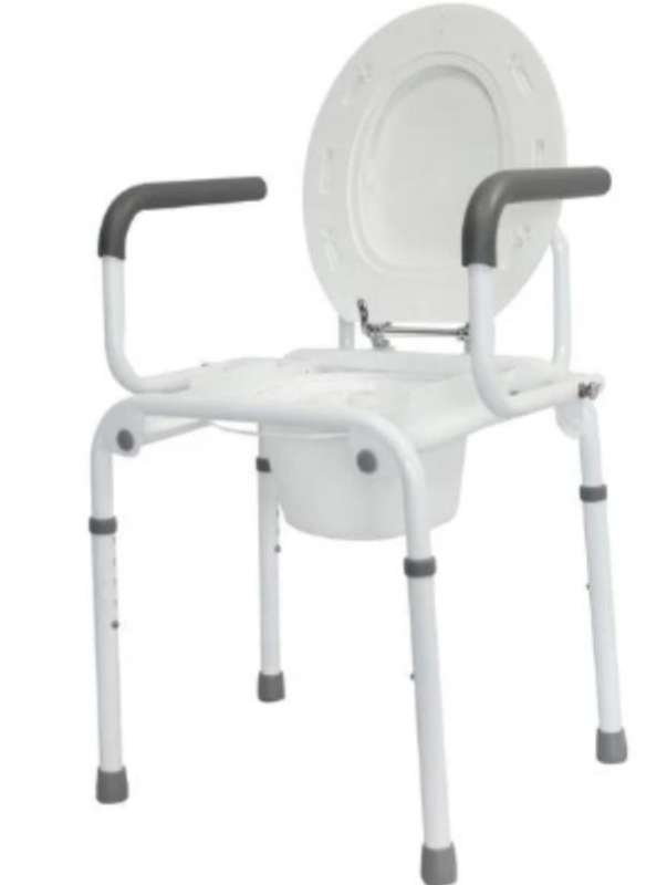 Commode  with drop arm