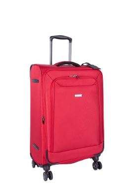 Cellini Optima Medium - 4 Wheel Trolley Case-Red
