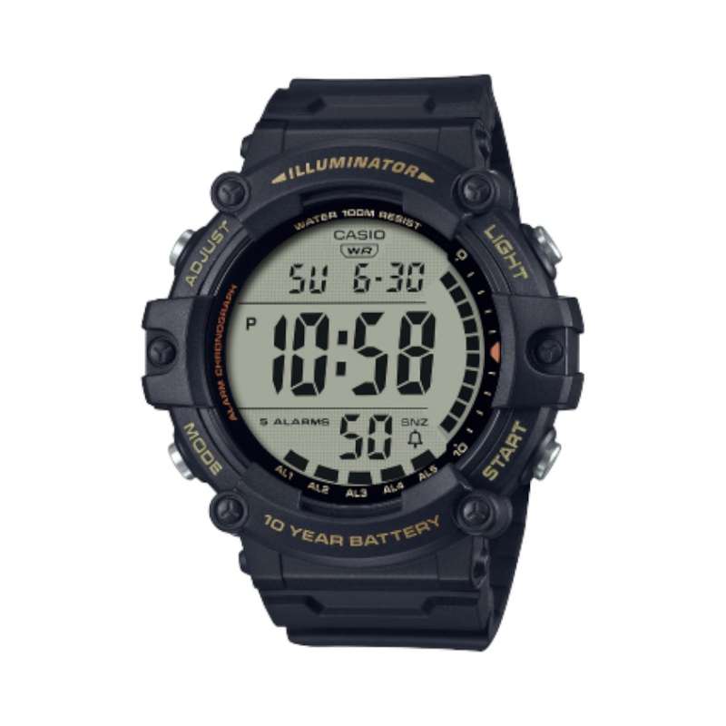 Casio AE-1500WHX-1AVDF Digital Wristwatch Black Resin Band