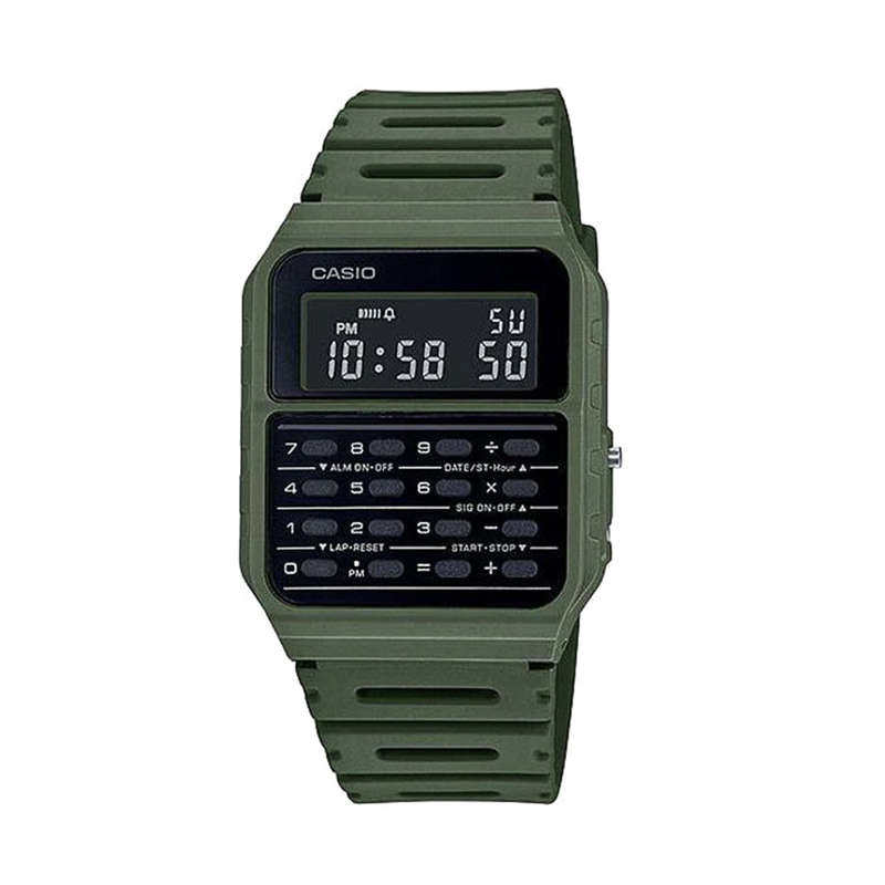 Casio Databank Mens Watch Green (CA-53WF-3BDF)