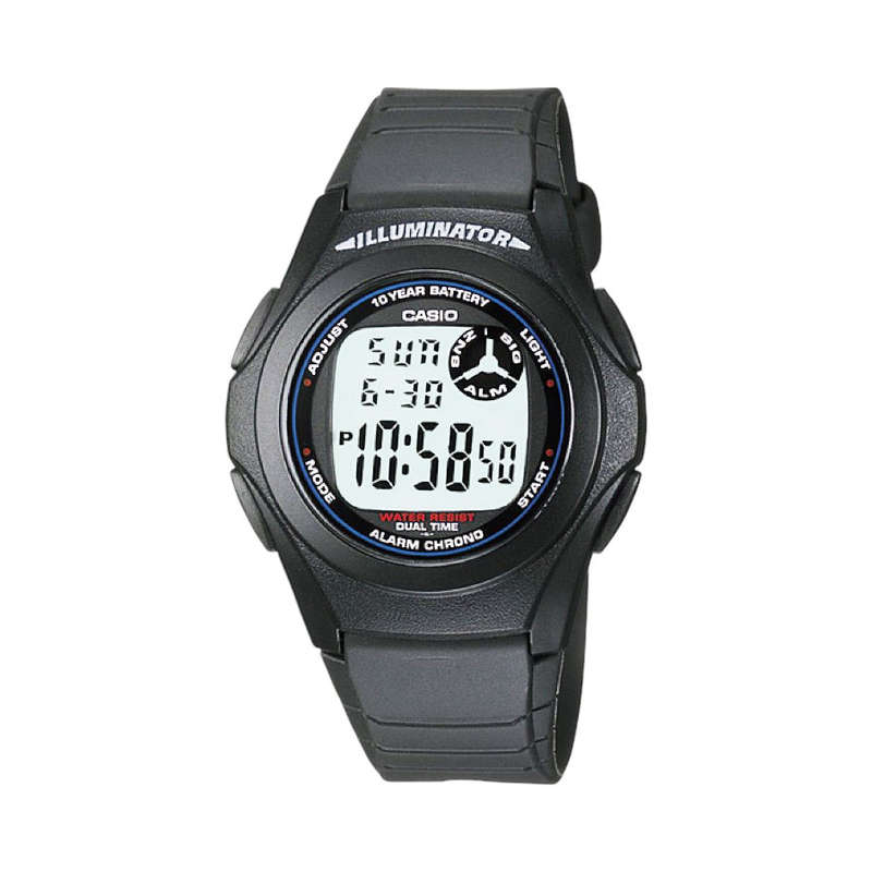 Casio Mens F200W-1AUDF Illuminator Digital Watch