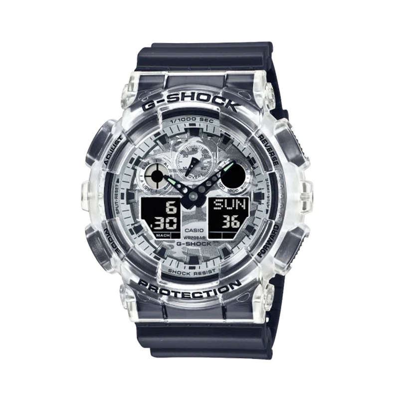 Casio GA-100BKC-1ADR G-Shock Mens Watch (camoflage /transparent)