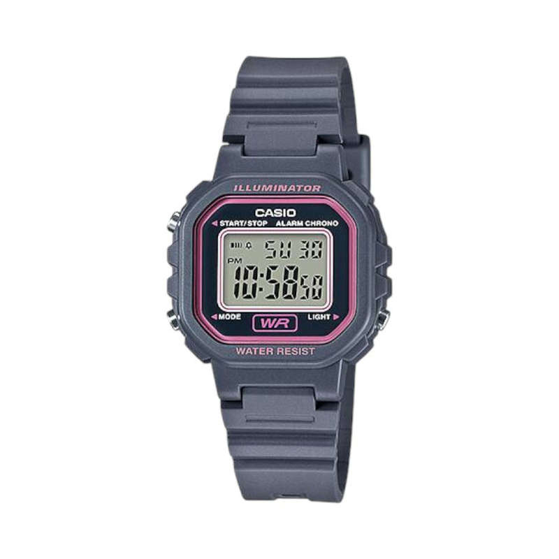 Casio LA-20WH-8ADF Square Digital Wristwatch (Grey)