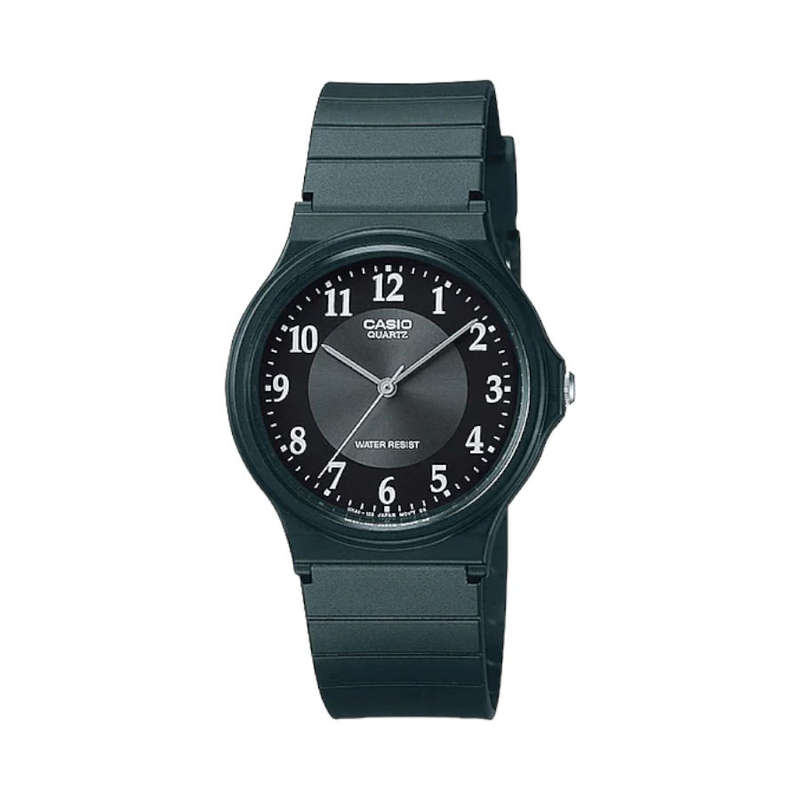 Casio Round Black &amp; White MQ-24-1B3LDF Watch