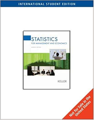 Statistics for Management and Economics (7th International Edition ) Paperback - Gerald Keller