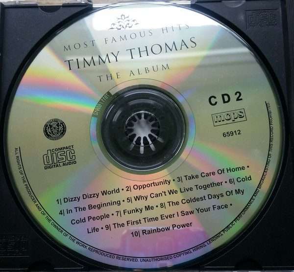 Timmy Thomas  The Album (The Most Famous Hits CD) European Import