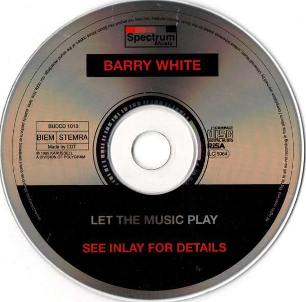 Barry White  Let The Music Play CD