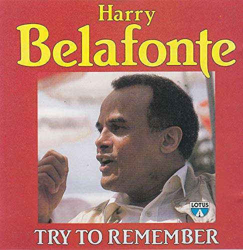 Harry Belafonte  Try To Remember Import CD