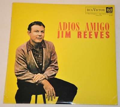 Jim Reeves  Adios Amigo Vinyl LP (SA Pressing)