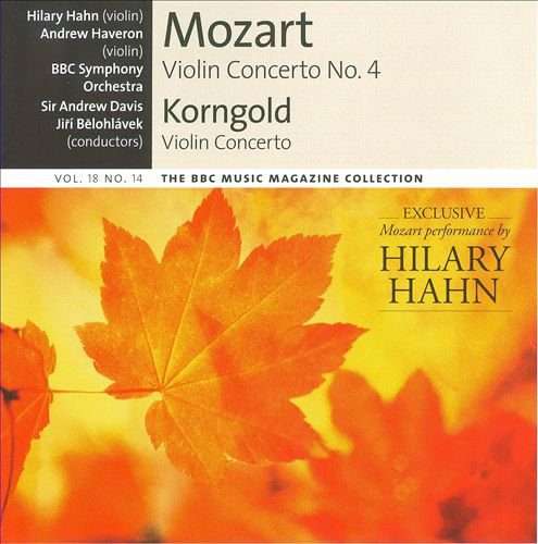 Mozart - Violin Concerto No. 4 & Korngold - Violin Concerto CD