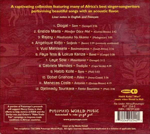 Various Artists  Putumayo Presents: Acoustic Africa CD