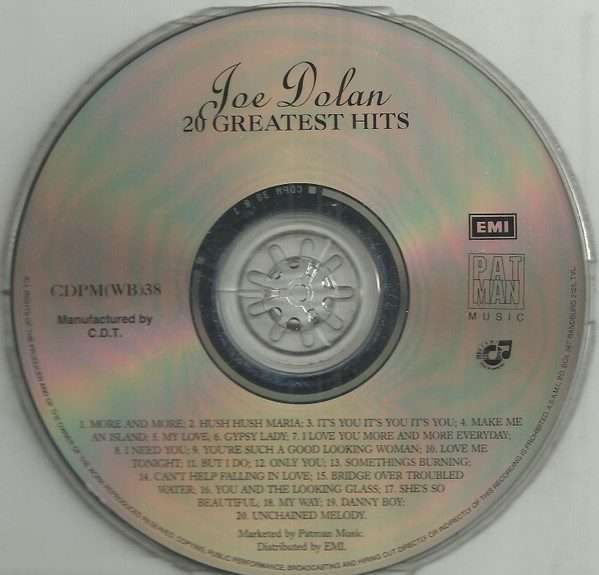 Joe Dolan  20 Greatest Hits CD ()