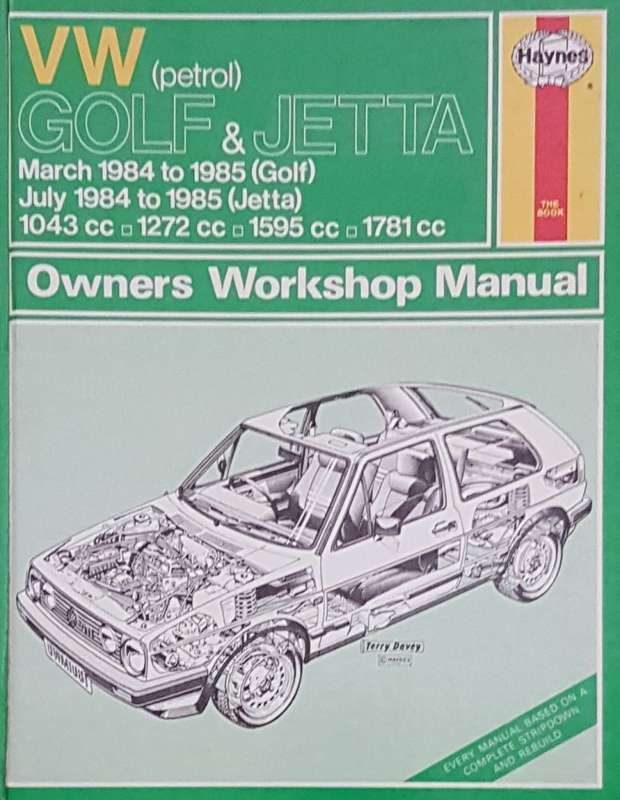 Volkswagen (Petrol) Golf and Jetta, 1984-85 Owners Workshop Manual (Hardcover)